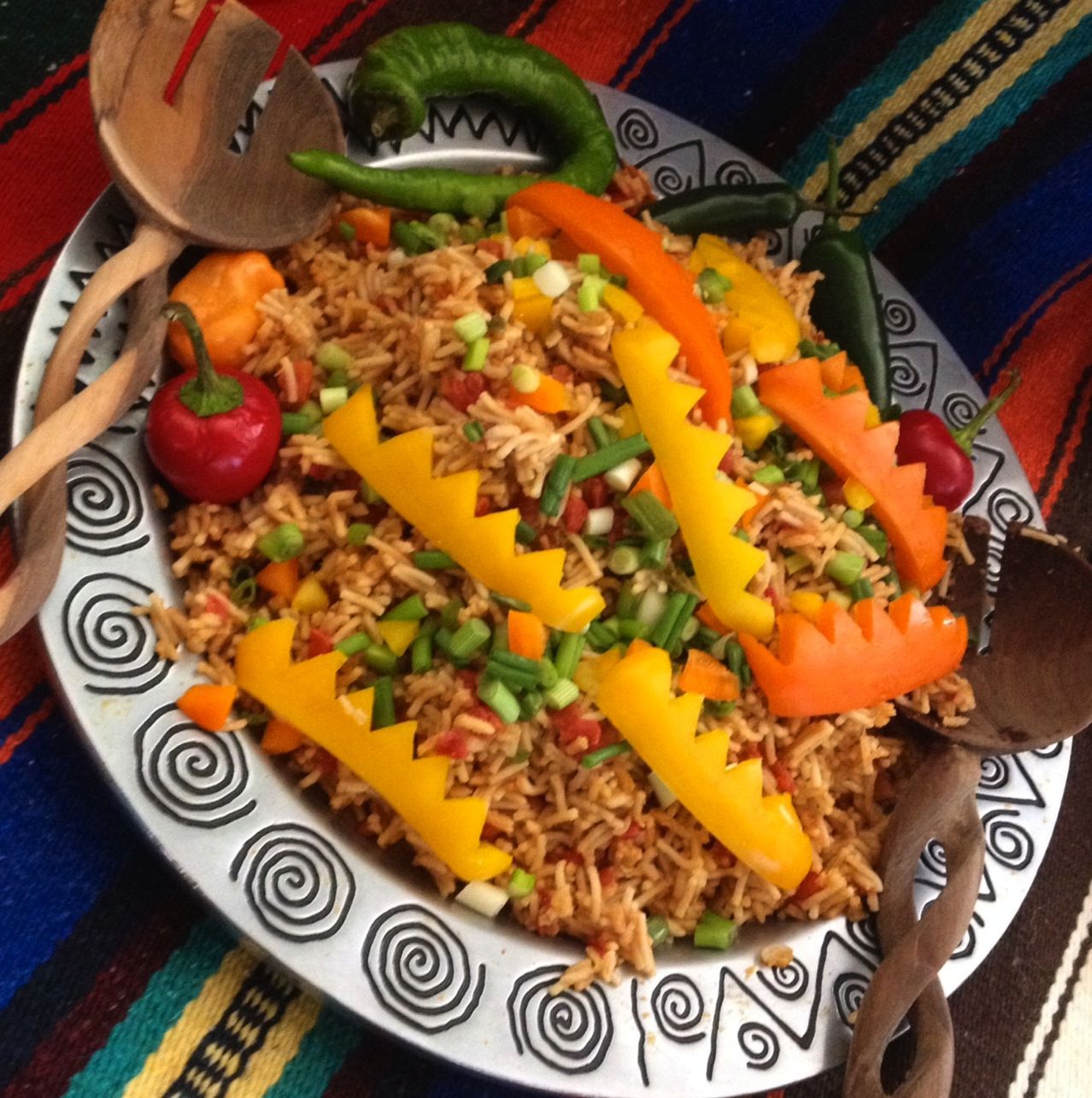 No reptiles were harmed in the making of this iguana rice. 