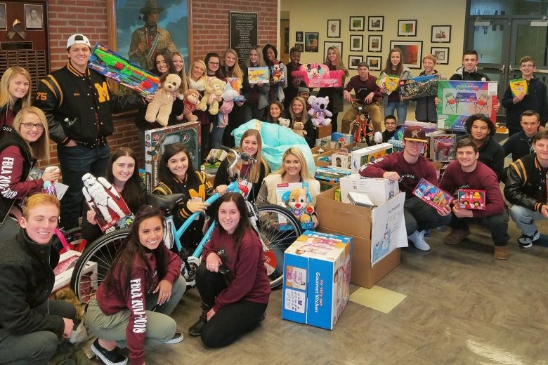 FBLA Toy Drive Group Photo