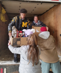 FBLA Loading Truck for Toy Drive